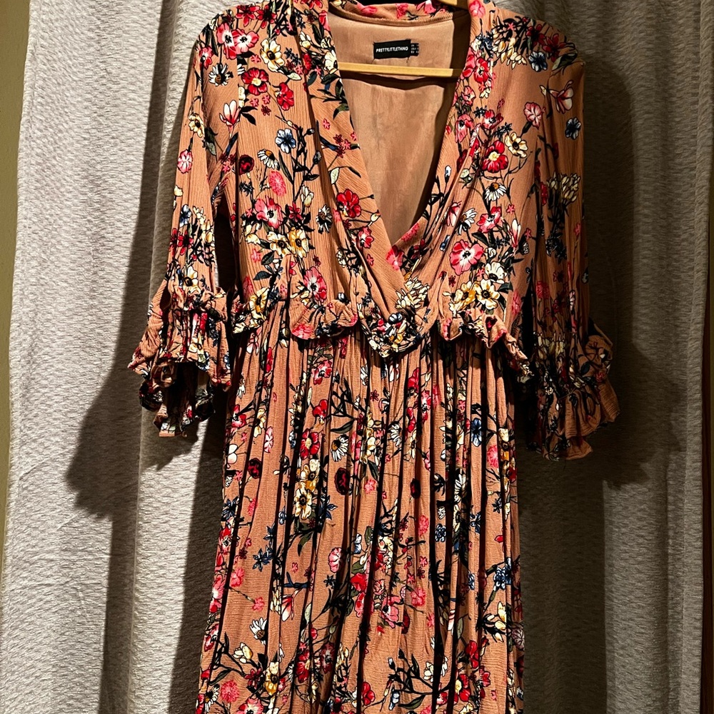 Floral Print Dress  - Multicolor